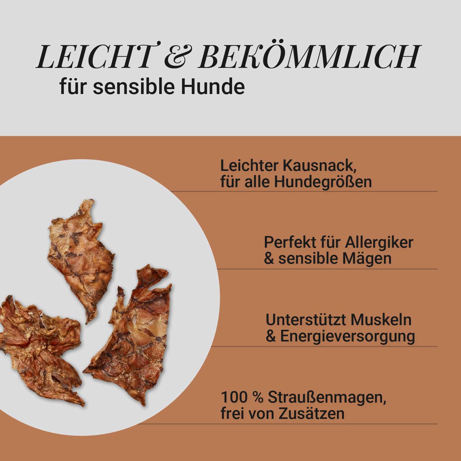 Straußen-Magen, 500g