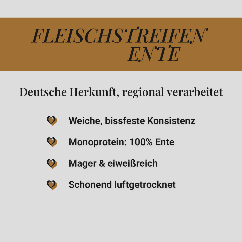 Fleischstreifen Ente, 500g