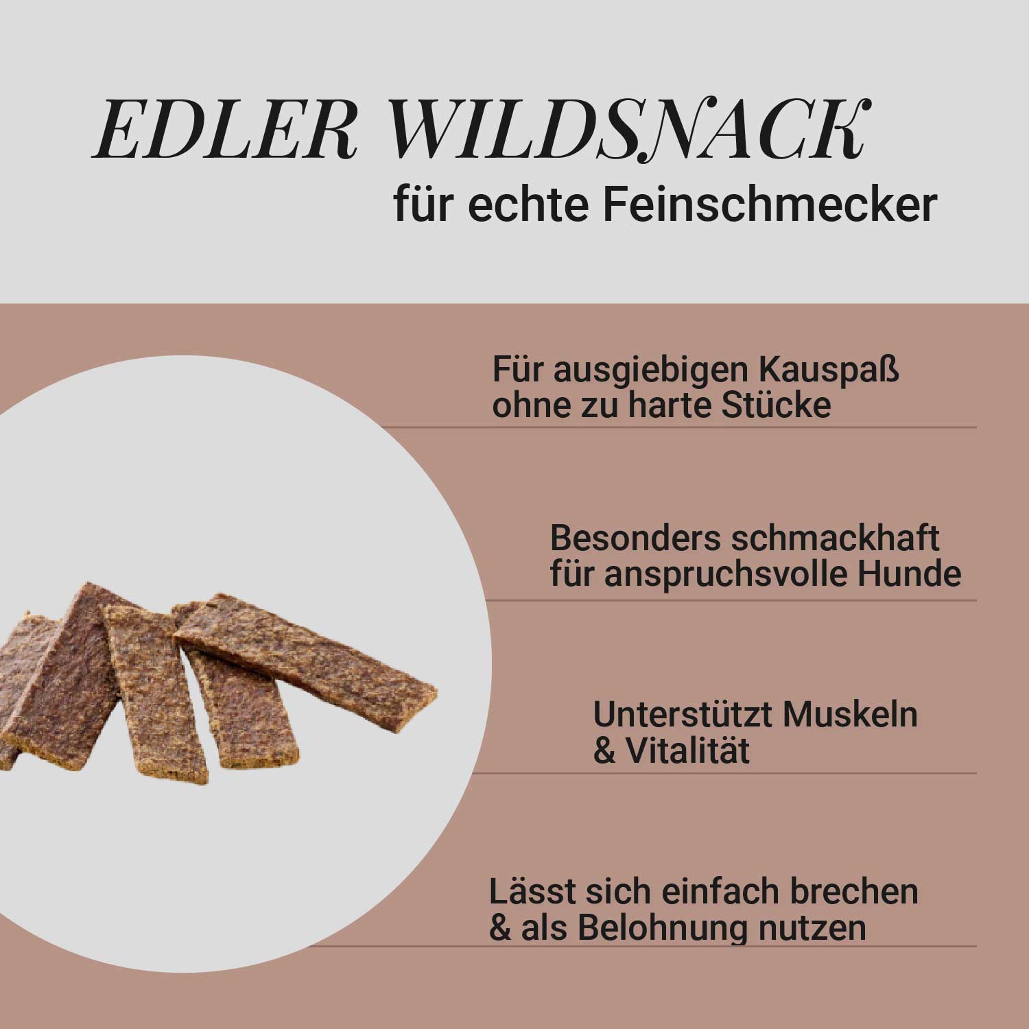 Fleischstreifen Hirsch, 500g