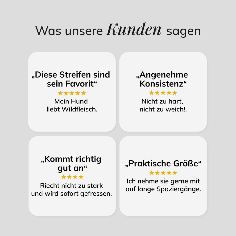 Fleischstreifen Hirsch, 500g