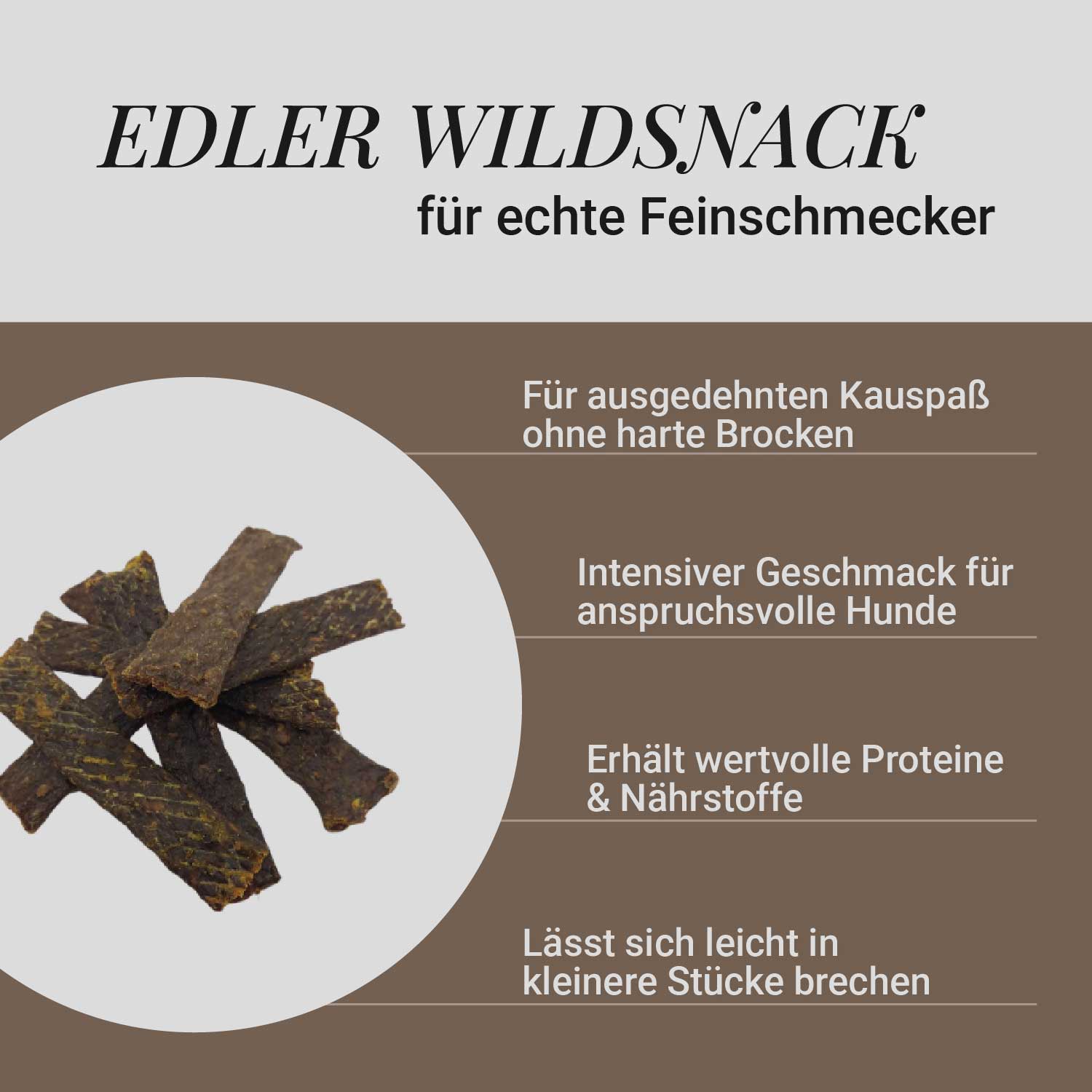 Fleischstreifen Wildschwein, 500g