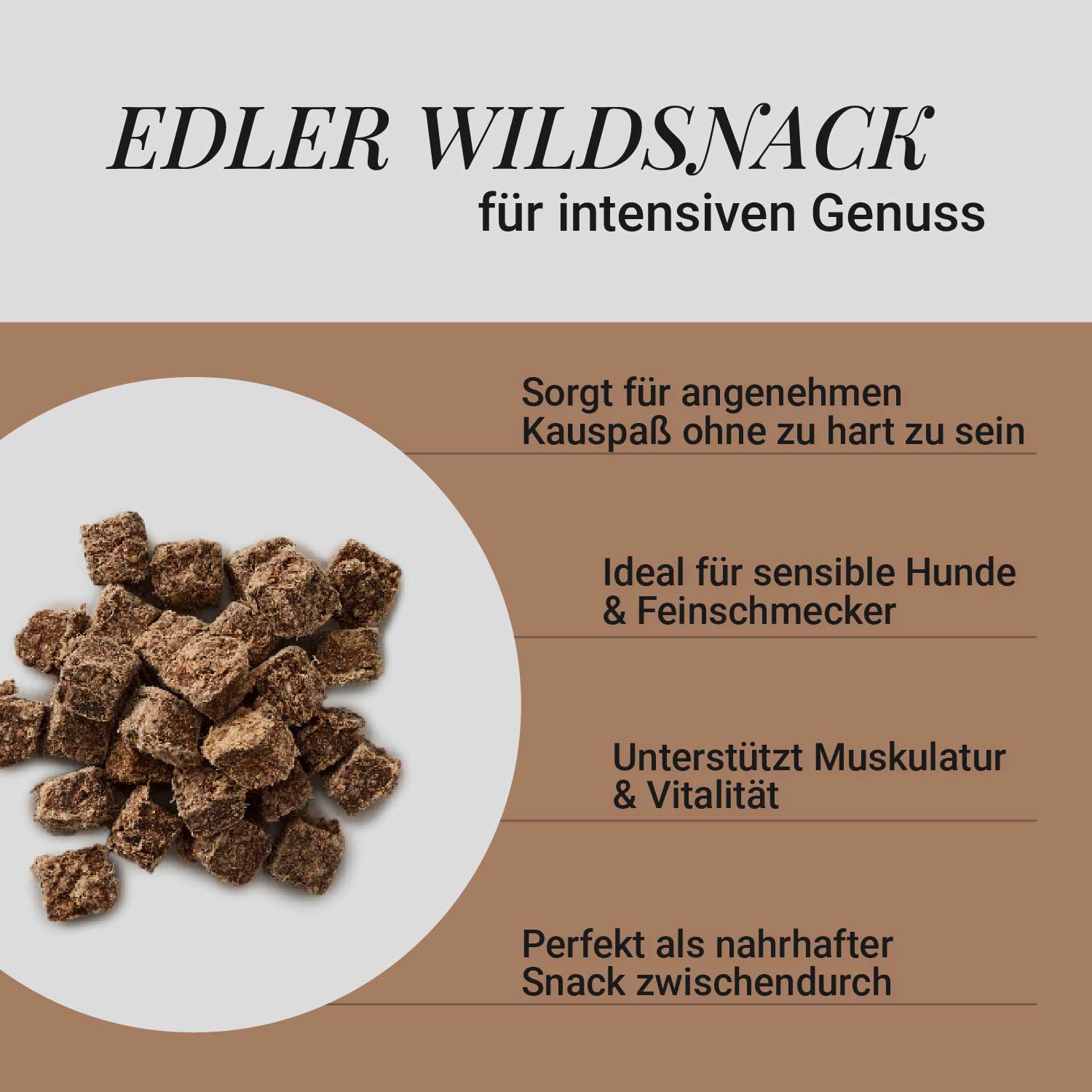 Fleischwürfel Hirsch, 500g