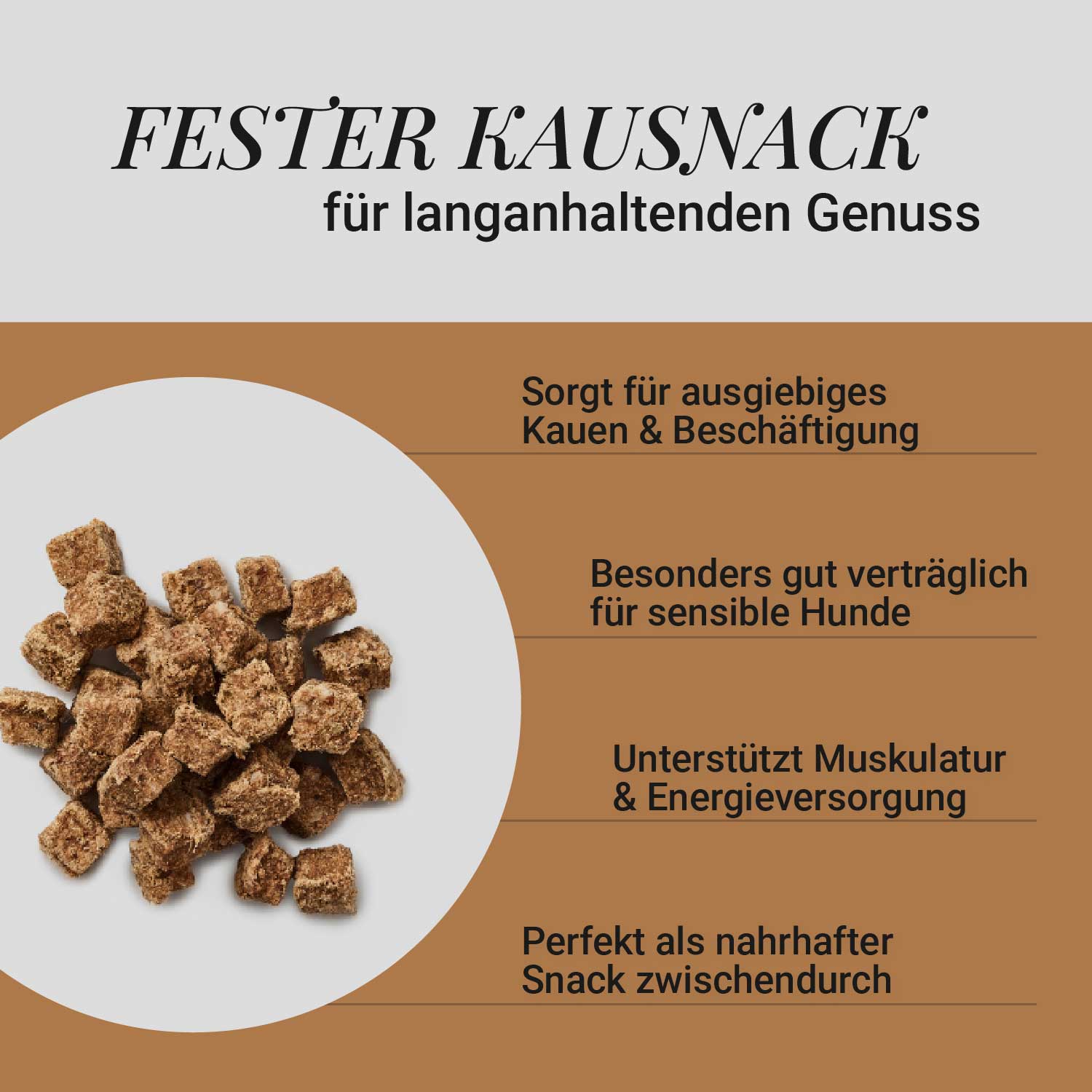 Fleischwürfel Pferd, 500g
