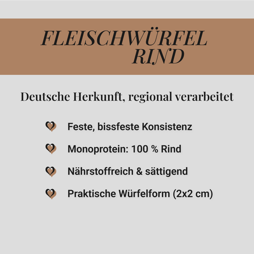 Fleischwürfel Rind, 500g