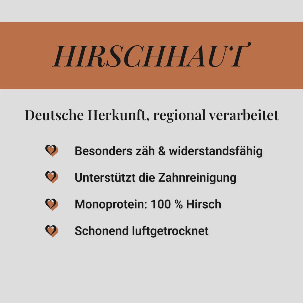 Hirschhaut, 500g