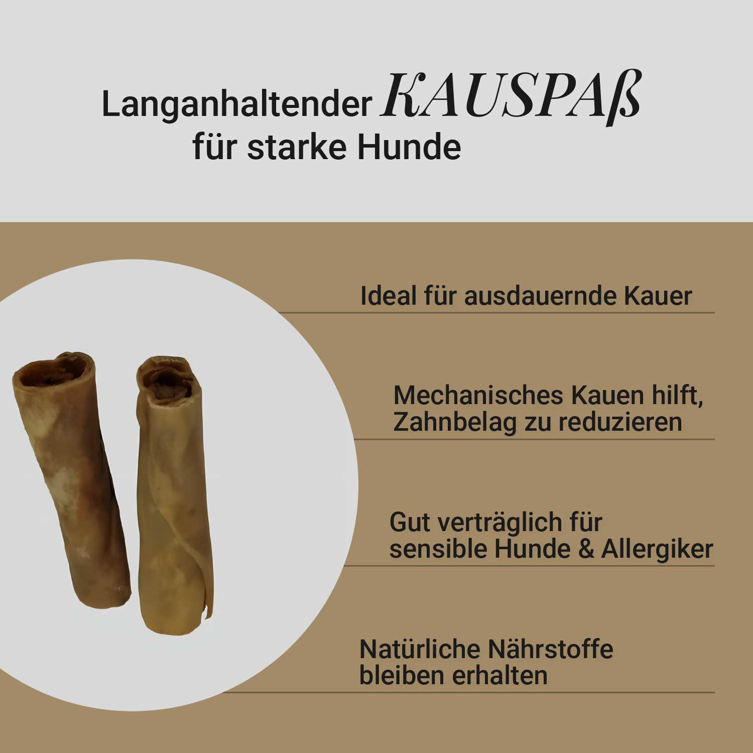 Ziegenhaut-Rolle, 500g