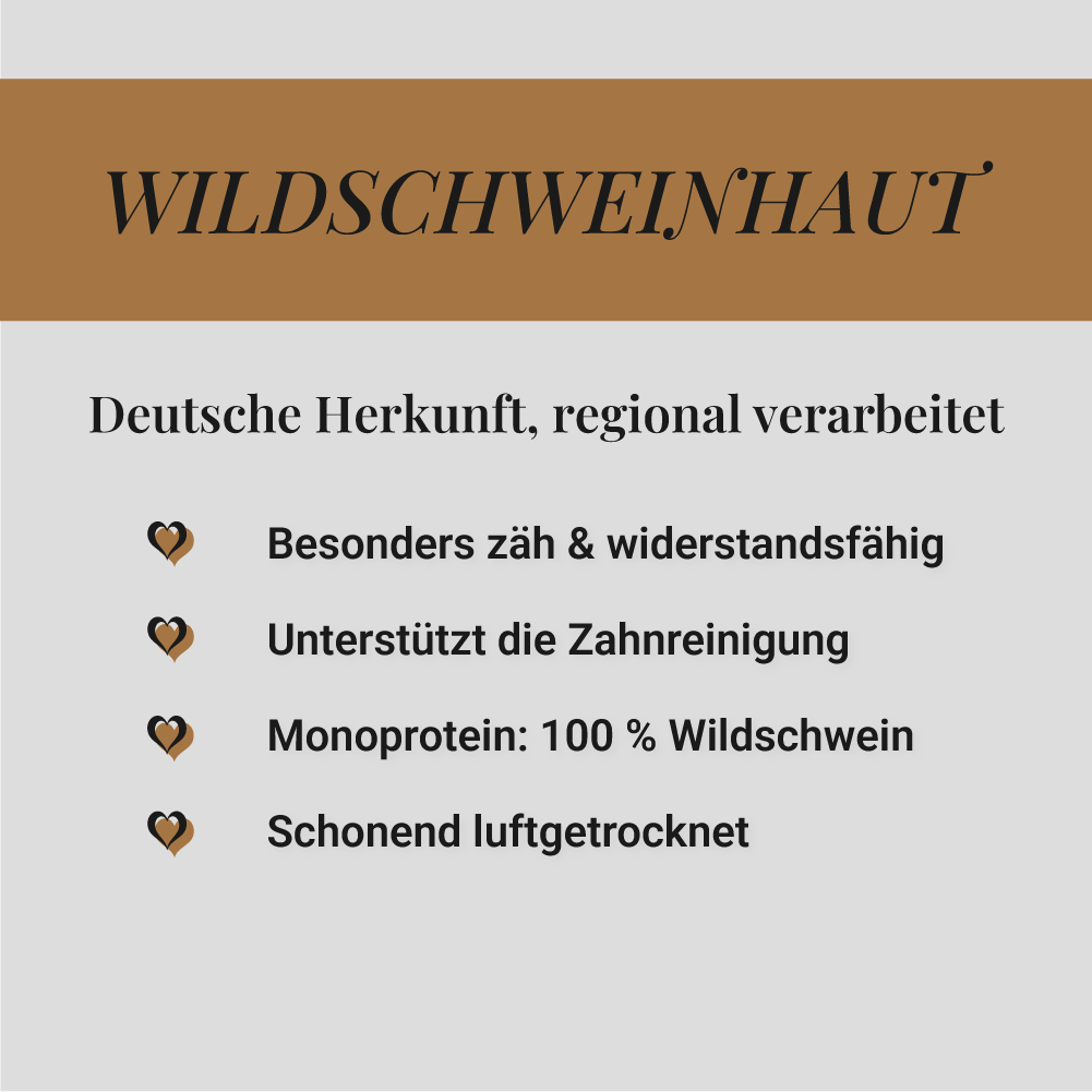 Wildschweinhaut, 500g