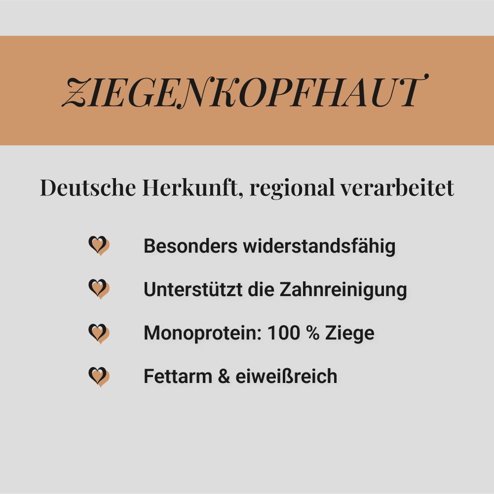 Ziegenkopfhaut, 500g
