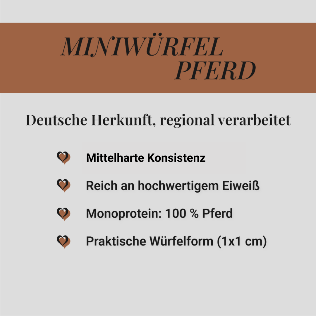 Mini-Würfel Pferd, 500g