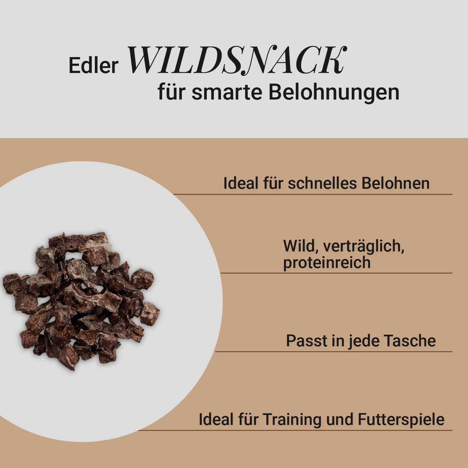 Mini-Würfel Hirsch, 500g