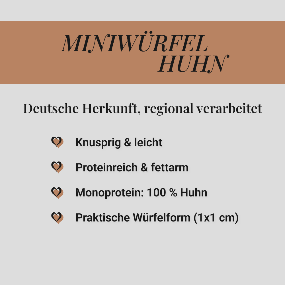 Mini-Würfel Huhn, 500g