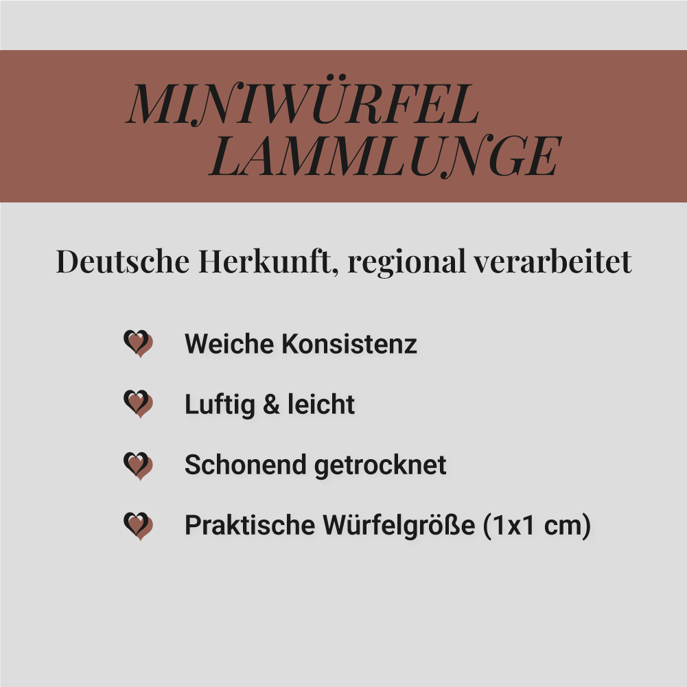 Mini-Würfel Lammlunge, 500g