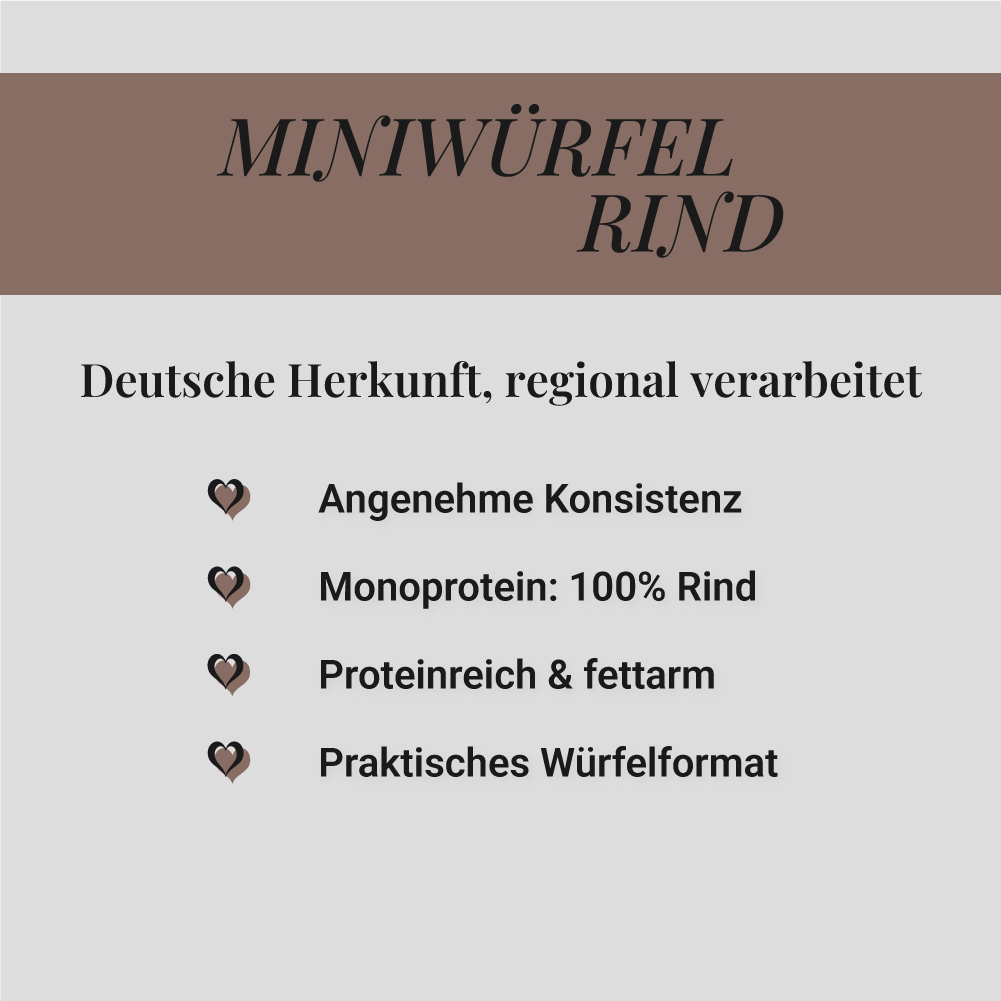 Mini-Würfel Rind, 500g