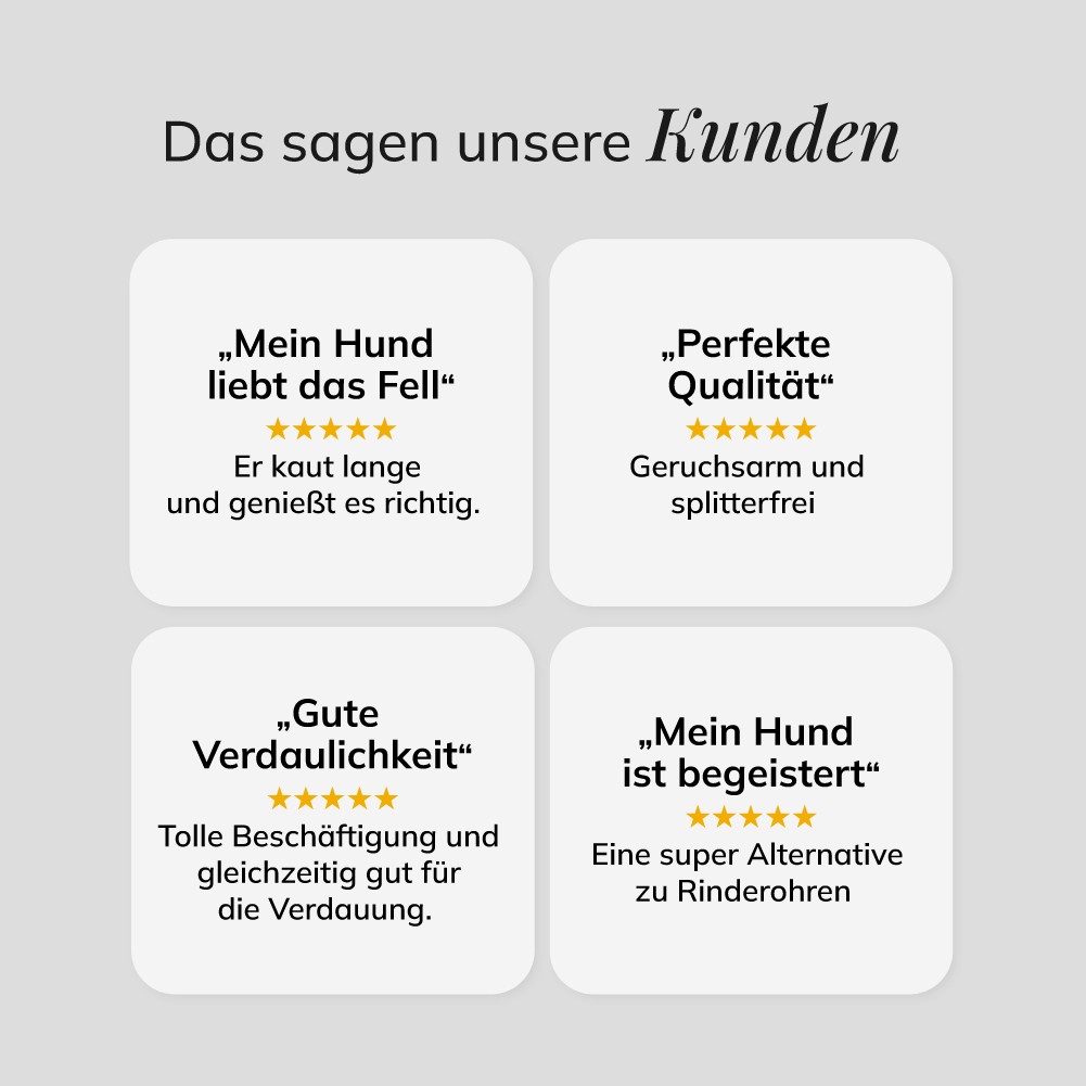 Pferdeohren mit Fell, 5 Stück