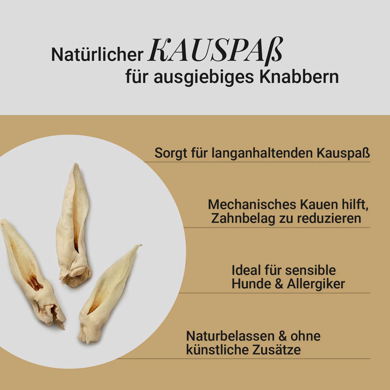 Ziegenohren, 600g