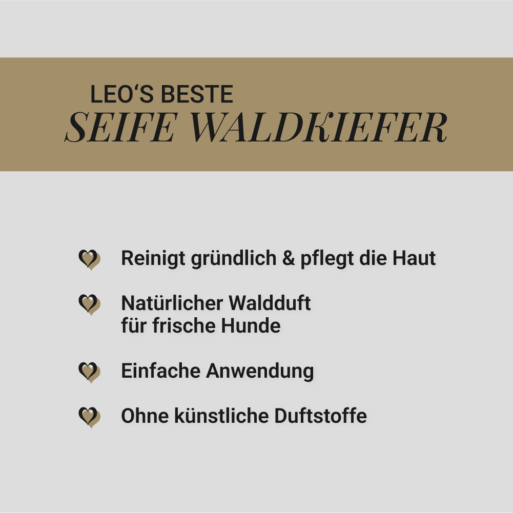 Hundeseife Waldkiefer, 100g