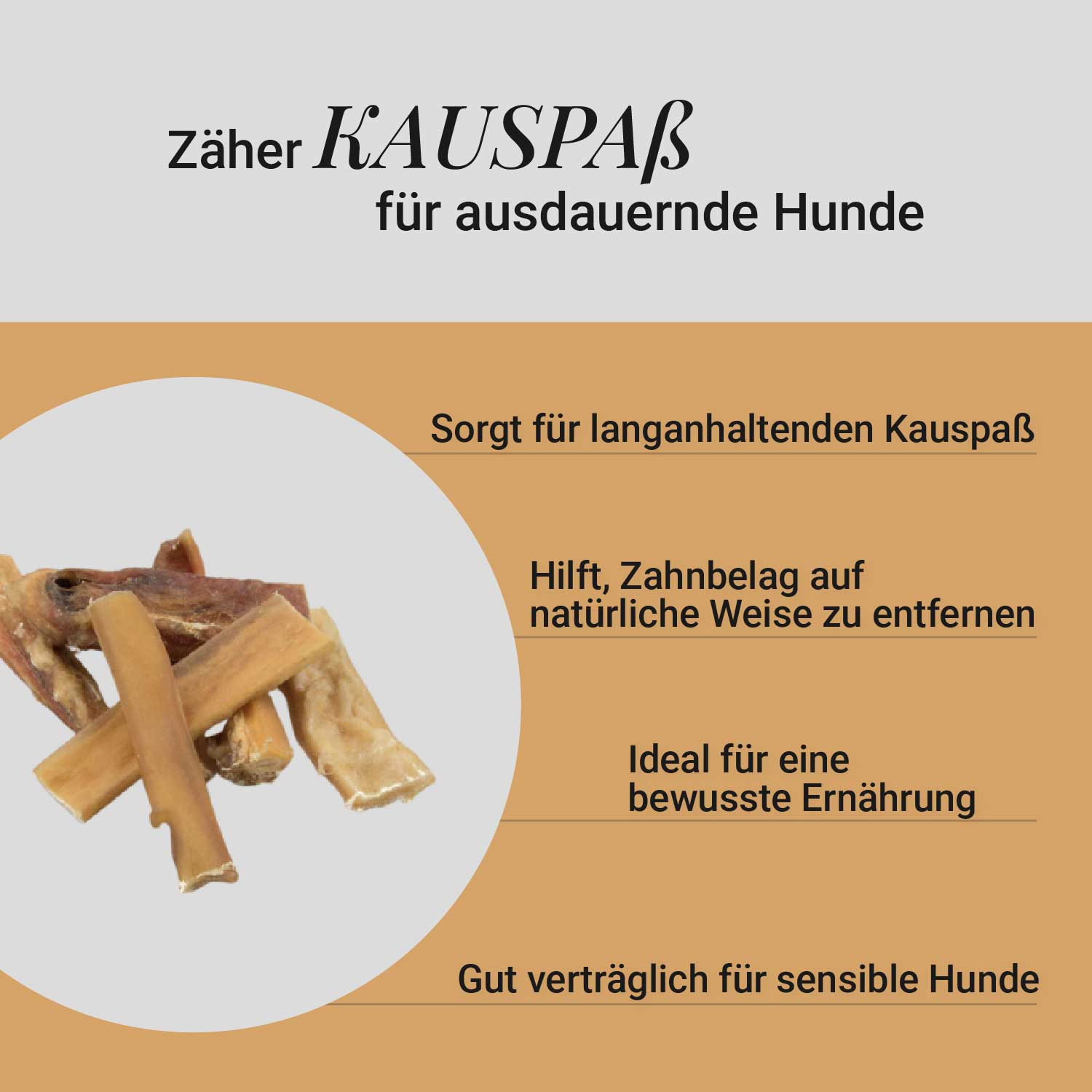 Pferdehautstangen, 500g
