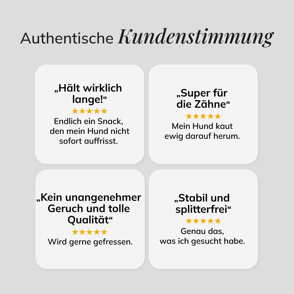 Rinderkopfhaut-Stangen, 500g