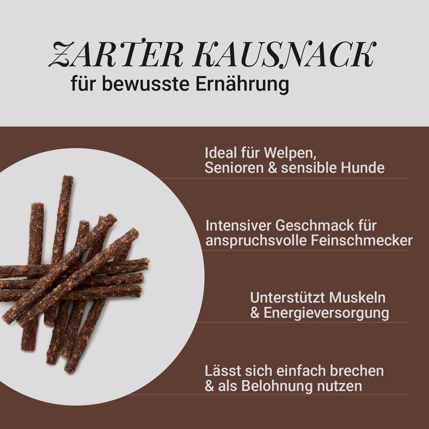 Hirschfleisch Sticks, 500g