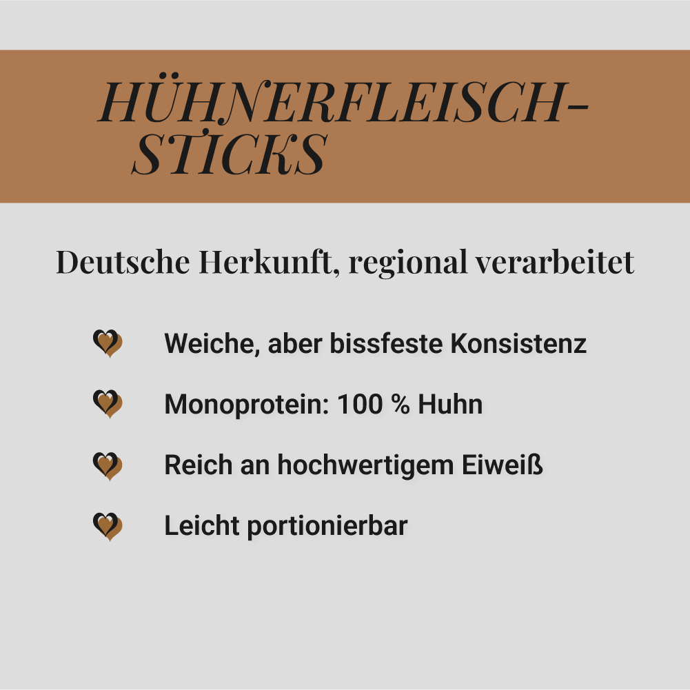 Hühnerfleisch Sticks, 500g