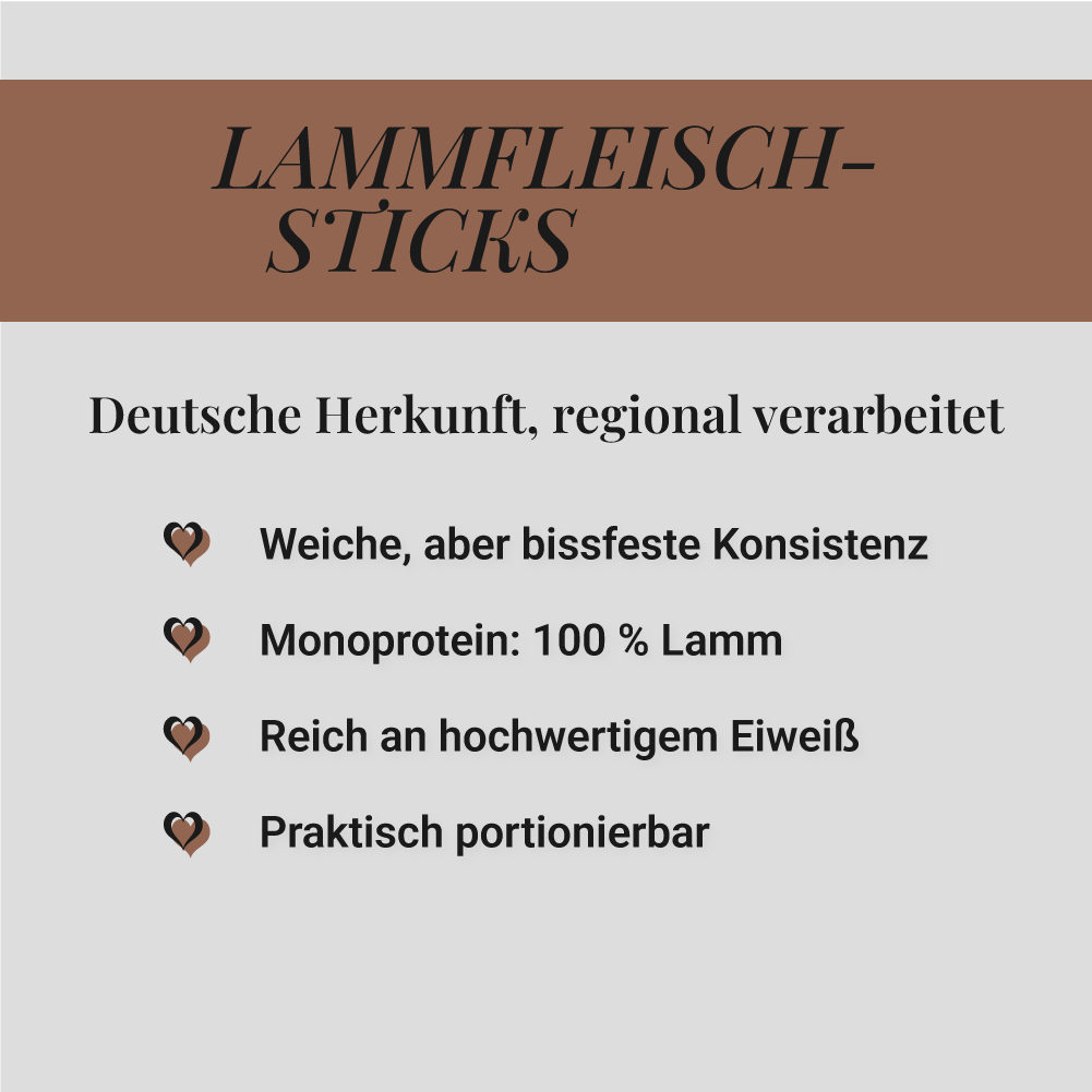 Lammfleisch Sticks, 500g