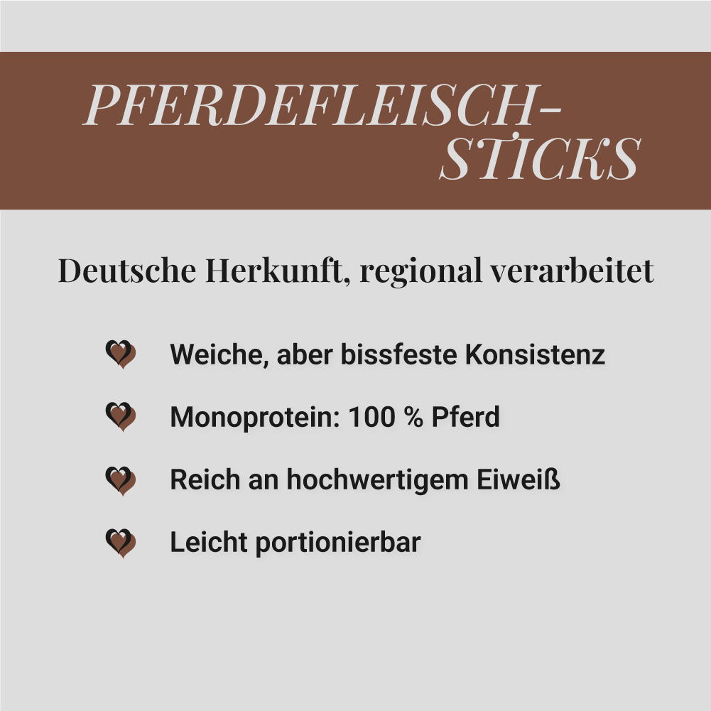 Pferdefleisch Sticks, 500g
