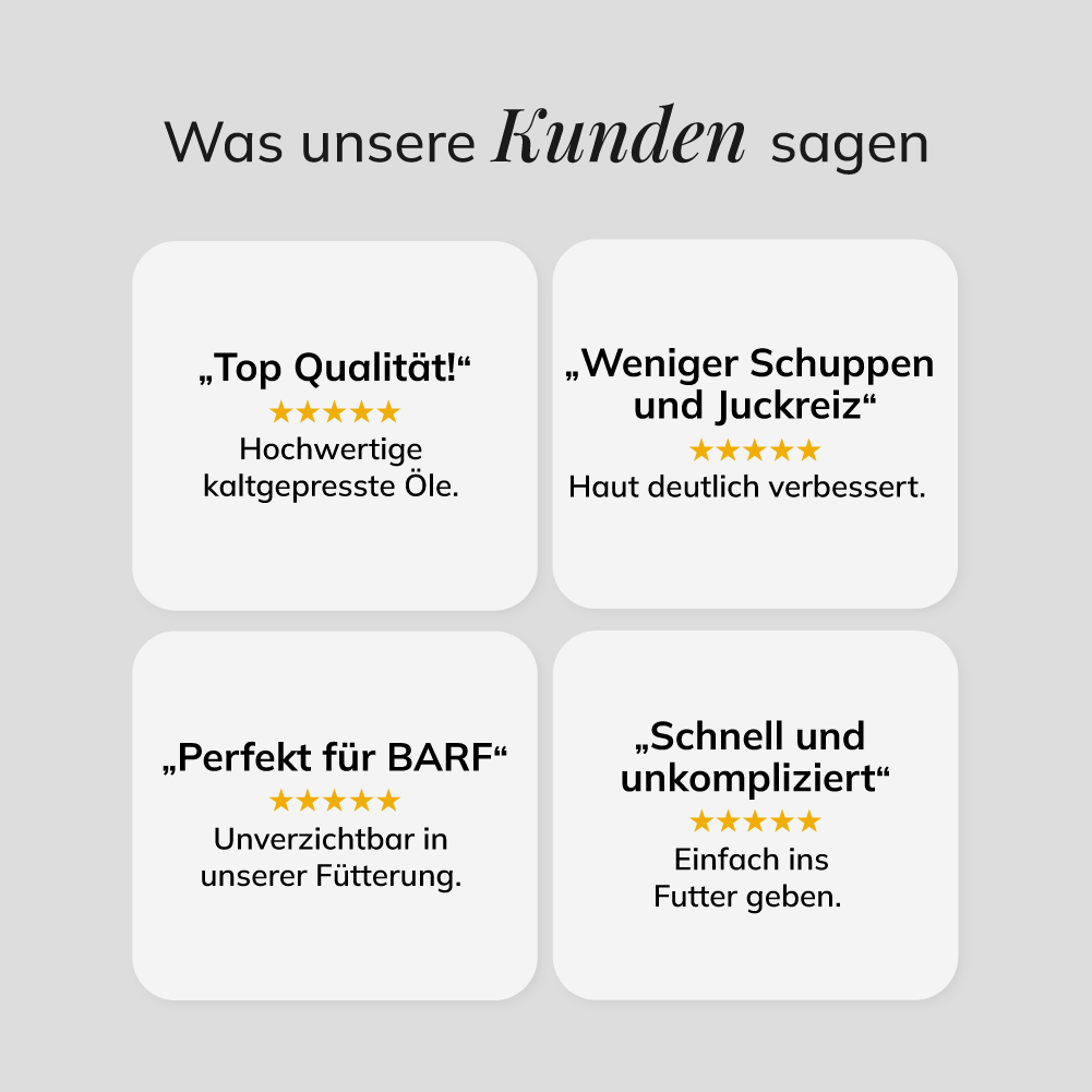 Dreierlei Premium-Öle