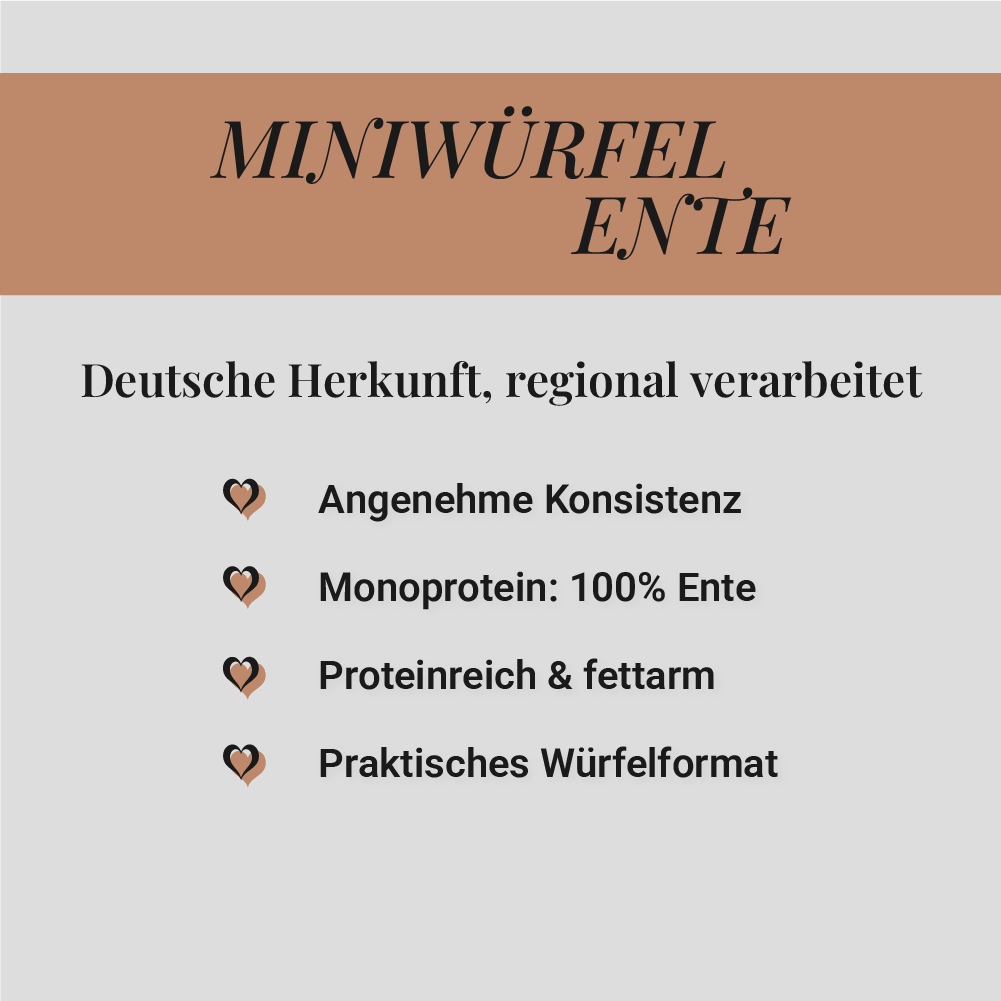 Mini-Würfel Ente, 500g