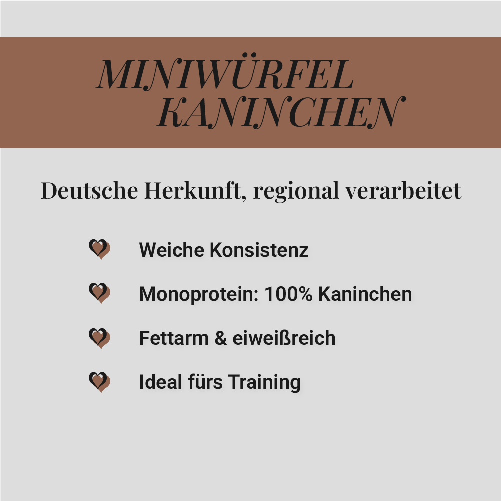 Mini-Würfel Kaninchen, 500g