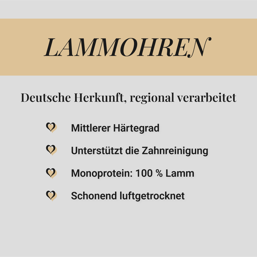 Lammohren, 500g