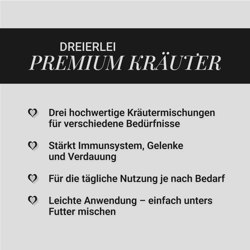 Dreierlei Premium-Kräuter